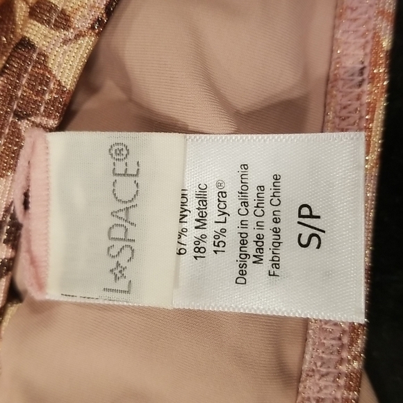 💕L*SPACE💕 Shimmer Bikini Set: Siren Top + Sol Classic Bottom Small S NWT - Picture 8 of 9